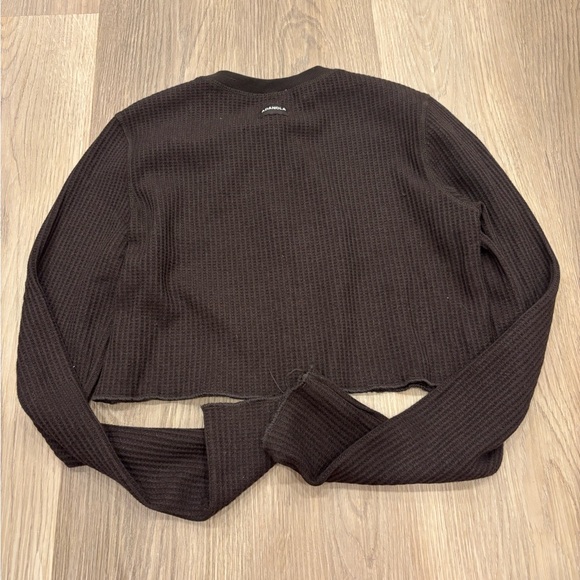 Adanola Cropped‎ Waffle Cardigan - Picture 3 of 4